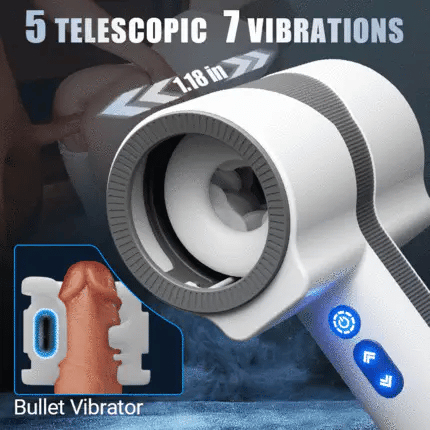 XR17 3 In 1 Masturbator Dual Separate Sleeve Rotating Thrusting Vibrating