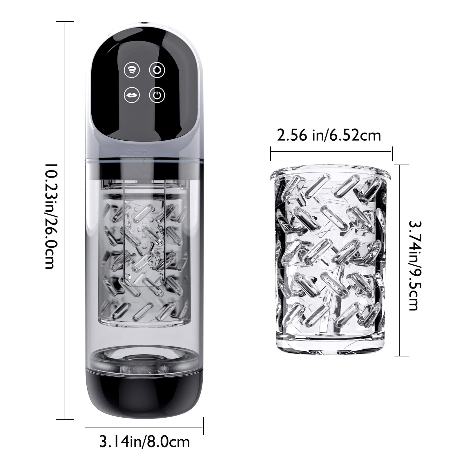 XR3 Plus  2 In 1 Blowjob Machine Dual Stimualtion Water Vacuum Pump